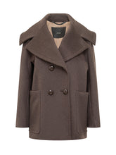 Max Mara Atelier Brown Double-Breasted Coat - Collezione Happy Birthday | Lidia Shopping