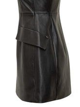 Sportmax Abito Corto in Pelle Nera con Tasche - Abbigliamento Donna | Lidia Shopping