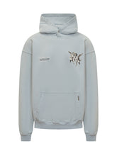 Represent Felpa con Cappuccio Azzurra con Stampa Cherubini - Abbigliamento Uomo | Lidia Shopping