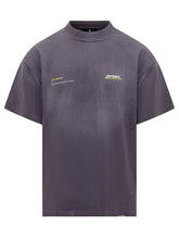 Represent T-Shirt Grigia con Logo Ricamato - Abbigliamento Uomo | Lidia Shopping