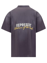 Represent T-Shirt Grigia con Logo Ricamato - Abbigliamento Uomo | Lidia Shopping