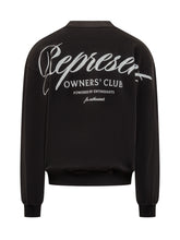 Represent Felpa Nera con Logo Ricamato - Abbigliamento Uomo | Lidia Shopping