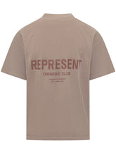 Represent T-Shirt Beige con Logo Owners Club - Abbigliamento Uomo | Lidia Shopping