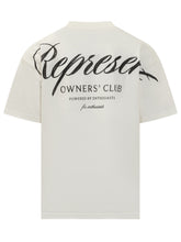 Represent T-Shirt Bianca con Logo Ricamato - Abbigliamento Uomo | Lidia Shopping