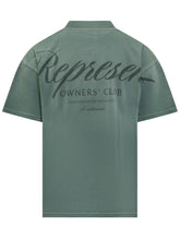Represent T-Shirt Verde con Logo Ricamato - Abbigliamento Uomo | Lidia Shopping