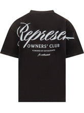 Represent Black T-Shirt with Embroidered Logo - Collezione Happy Birthday | Lidia Shopping