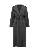 Max Mara Cappotto Lungo con Cappuccio Grigio - Abbigliamento Donna | Lidia Shopping