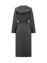 Max Mara Cappotto Lungo con Cappuccio Grigio - Abbigliamento Donna | Lidia Shopping