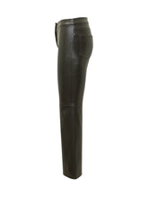 Max Mara Studio Pantaloni Bootcut in Pelle Nera - Abbigliamento Donna | Lidia Shopping