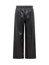 Max Mara Studio Pantaloni Culotte in Pelle Nera - Abbigliamento Donna | Lidia Shopping