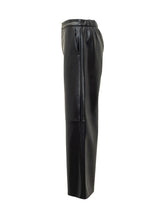 Max Mara Studio Pantaloni Culotte in Pelle Nera - Abbigliamento Donna | Lidia Shopping