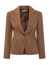 Max Mara Camel Single-Breasted Blazer - Collezione Happy Birthday | Lidia Shopping
