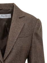 Max Mara Blazer Marrone in Lana con Tasche Frontali - Abbigliamento Donna | Lidia Shopping