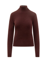 Max Mara Dolcevita in Maglia a Coste Bordeaux - Abbigliamento Donna | Lidia Shopping
