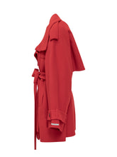 Sportmax Cappotto Corto Doppiopetto Rosso con Cintura - Abbigliamento Donna | Lidia Shopping