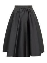 Max Mara Elegante Studio Gonna Midi in Raso Nero - Abbigliamento Donna | Lidia Shopping