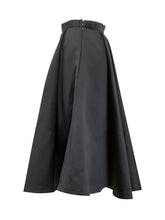 Max Mara Elegante Studio Gonna Midi in Raso Nero - Abbigliamento Donna | Lidia Shopping