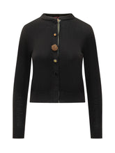 Quilisia Cardigan Nero con Bottoni Gioiello - Abbigliamento Donna | Lidia Shopping