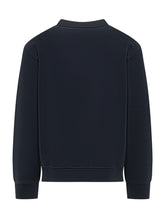 A.P.C. Felpa Blu Navy con Logo a Contrasto - Abbigliamento Uomo | Lidia Shopping