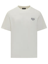 A.P.C. T-Shirt Bianca con Logo Ricamato - Abbigliamento Uomo | Lidia Shopping