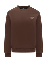 A.P.C. Felpa Marrone con Logo Bianco - Abbigliamento Uomo | Lidia Shopping