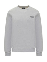 A.P.C. Felpa Grigia con Logo Nero - Abbigliamento Uomo | Lidia Shopping
