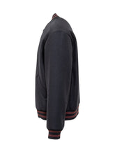 Bomber in Lana Blu con Dettagli a Righe APC - Abbigliamento Uomo | Lidia Shopping