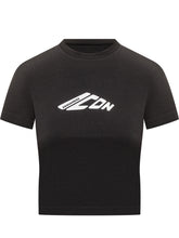 Dsquared2 T-Shirt Nera Icon Crop - Abbigliamento Donna | Lidia Shopping