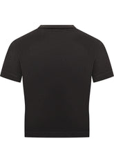 Dsquared2 T-Shirt Nera Icon Crop - Abbigliamento Donna | Lidia Shopping