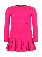 Twinset Pink Dress with Gold Buttons - Collezione Happy Birthday | Lidia Shopping