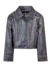 Twinset Kids Giacca Biker in Ecopelle Nera - Abbigliamento Bambini | Lidia Shopping