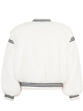 Twinset White Faux Fur Bomber Jacket - Collezione Happy Birthday | Lidia Shopping