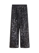 Twinset Black Sequin Culotte Pants - Collezione Happy Birthday | Lidia Shopping