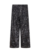 Twinset Black Sequin Culotte Pants - Collezione Happy Birthday | Lidia Shopping