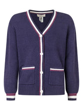 Twinset Kids Cardigan in Maglia Blu con Profili a Contrasto - Abbigliamento Bambini | Lidia Shopping