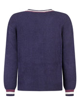 Twinset Kids Cardigan in Maglia Blu con Profili a Contrasto - Abbigliamento Bambini | Lidia Shopping