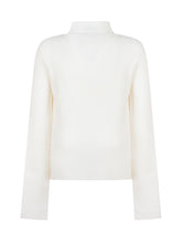 Twinset Kids Maglione Dolcevita in Maglia a Coste Bianco - Abbigliamento Bambini | Lidia Shopping