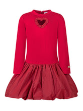 Monnalisa Red Dress with Balloon Skirt - Collezione Happy Birthday | Lidia Shopping