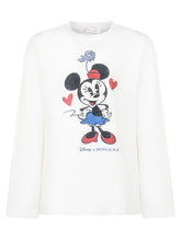 Monnalisa White Top with Minnie Rhinestone Print - Collezione Happy Birthday | Lidia Shopping