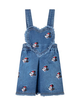Monnalisa Denim Overall Dress with Minnie - Collezione Happy Birthday | Lidia Shopping