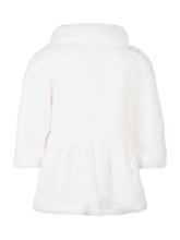 Monnalisa White Faux Fur Coat - Collezione Happy Birthday | Lidia Shopping