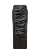 Rotate Leather Skirt with Side Buttons - Collezione Happy Birthday | Lidia Shopping