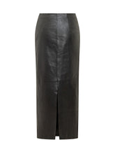 Rotate Leather Skirt with Side Buttons - Collezione Happy Birthday | Lidia Shopping