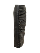 Rotate Leather Skirt with Side Buttons - Collezione Happy Birthday | Lidia Shopping