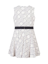 Elisabetta Franchi Kids White Dress with Belt - Collezione Happy Birthday | Lidia Shopping