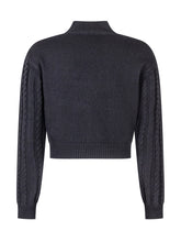 Elisabetta Franchi Kids Cable Knit Sweater with Logo - Collezione Happy Birthday | Lidia Shopping