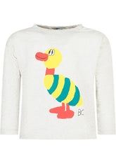 BOBO CHOSES - Bobo Choses Maglietta Bianca con Stampa Anatra - Grigio | Lidia Shopping ® | Official Website