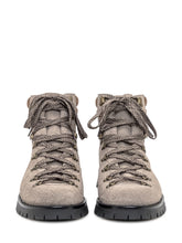 Maze Beige Leather Hiking Boots with Lug Sole - Collezione Happy Birthday | Lidia Shopping