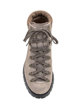 Maze Beige Leather Hiking Boots with Lug Sole - Collezione Happy Birthday | Lidia Shopping