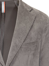 Giacca P.M.D.S in Velluto Grigio - Abbigliamento Uomo | Lidia Shopping